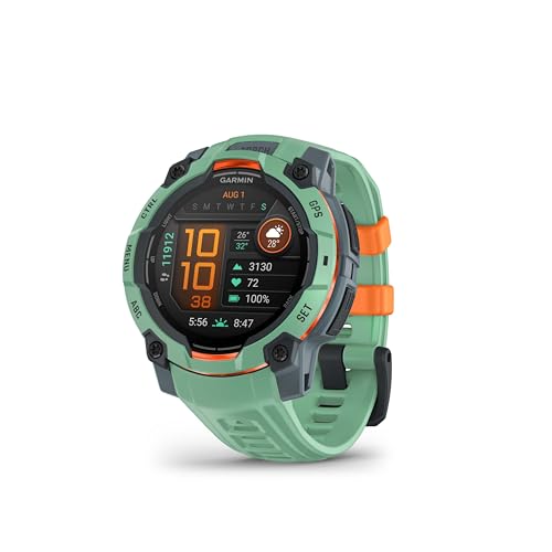 Garmin Relógio Instinct 3 Verde 45mm com Monitor Cardíaco de Pulso e GPS